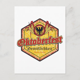 Oktoberfest - Pentagon Design Postcard