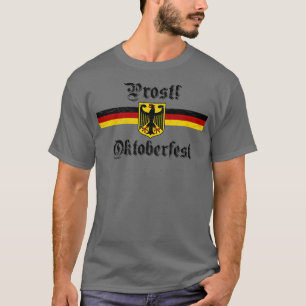 Oktoberfest PROST German Coat of Arms Flag Banner  T-Shirt
