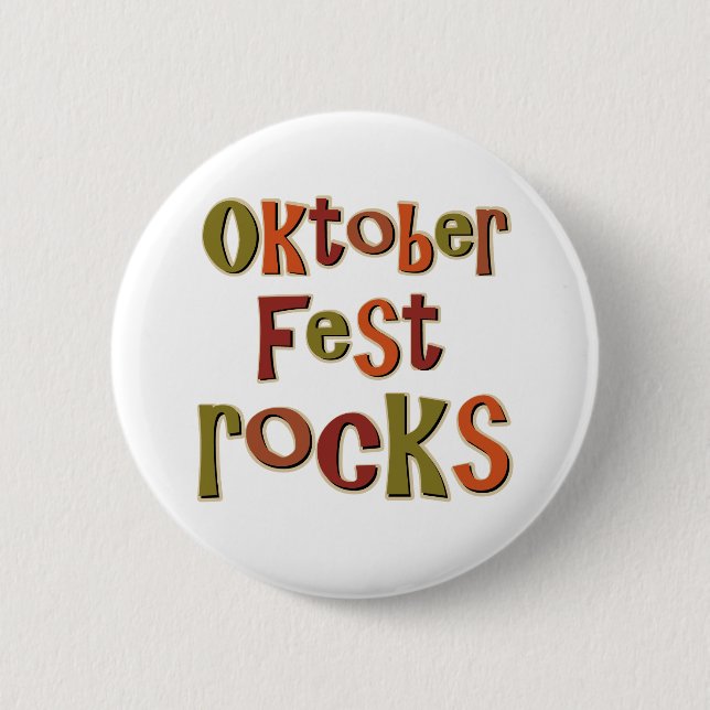 Oktoberfest Rocks 6 Cm Round Badge (Front)