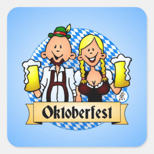 Oktoberfest Square Sticker