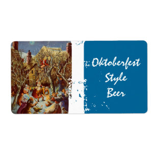 Oktoberfest Style Homebrew Beer Labels Party Night