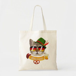 Oktoberfest T Funny Prost Pun Purrost Cat Tote Bag
