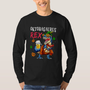 Oktoberfest T-Rex Lederhosen Dinosaur Bavarian Cos T-Shirt