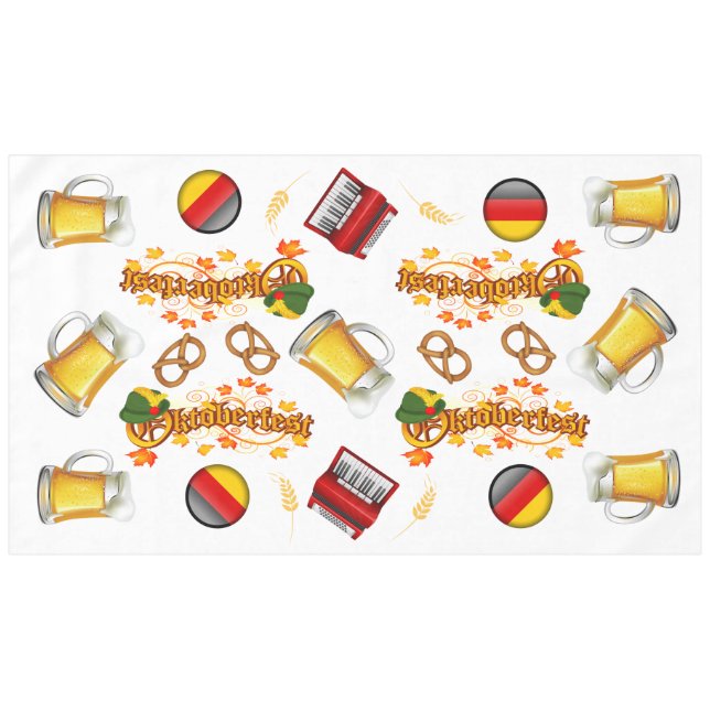 Oktoberfest Tablecover Tablecloth (Front (Horizontal))