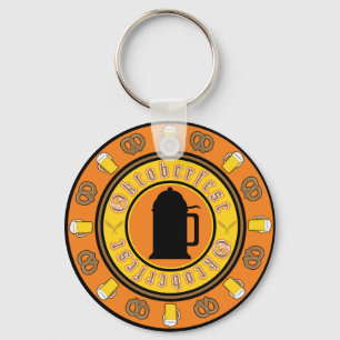 Oktoberfest Tankard Badge Key Ring