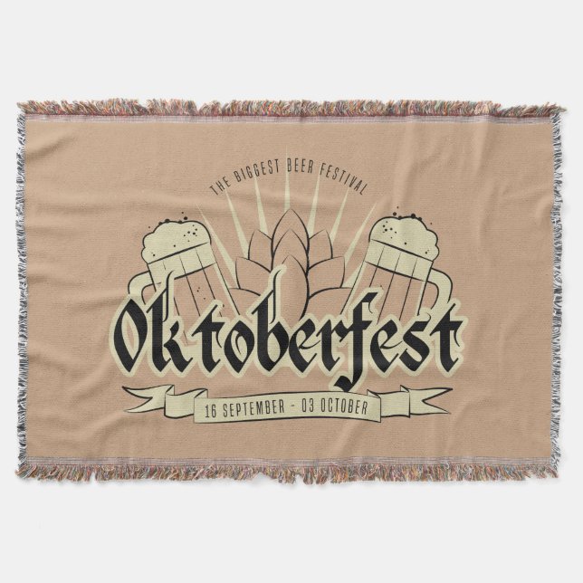 Oktoberfest throw blanket (Front)
