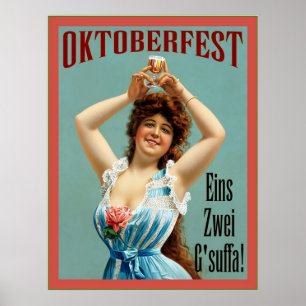 Oktoberfest  ~ Vintage Bavarian Advertising Poster