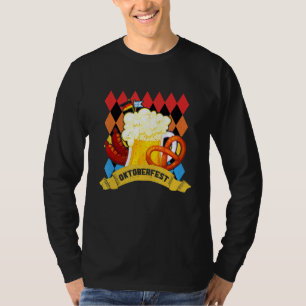 Oktoberfest Vintage Retro German Flag Munich Bavar T-Shirt
