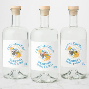 OKTOBERFEST Wedding Liquor Bottle Label