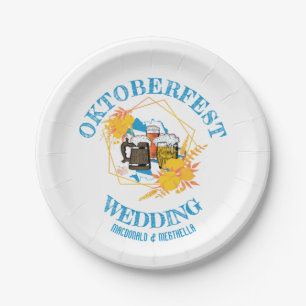 OKTOBERFEST Wedding Paper Plate