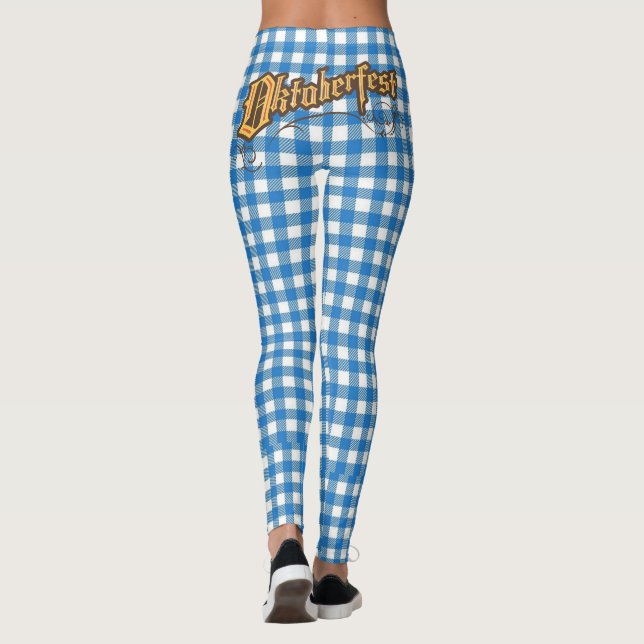 Oktoberfest with Bavarian Blue Leggings (Back)