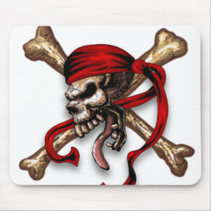 Ol Pirate Skull Mouse Pad