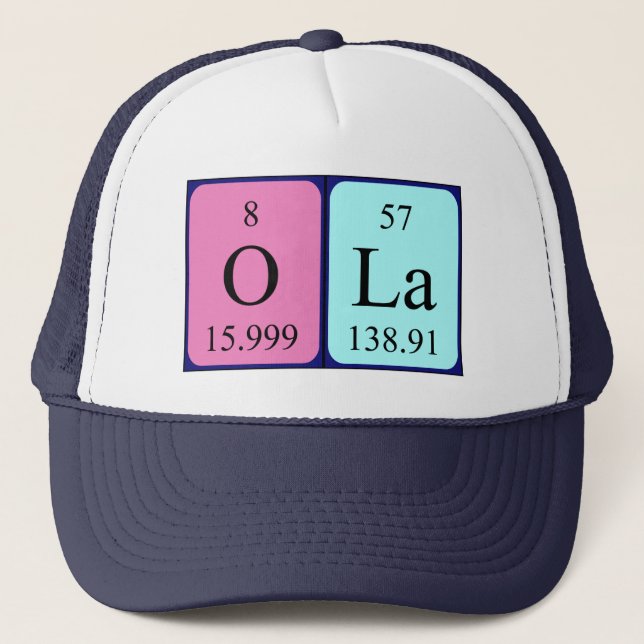 Ola periodic table name hat (Front)