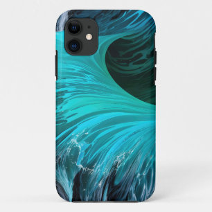 "Ola Tiburón" Blue Shark Wave  iPhone 11 Case