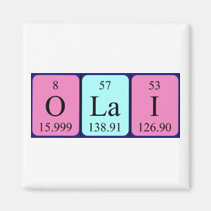 Olai periodic table name magnet