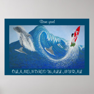 Olamendies wall mural  bone yard poster