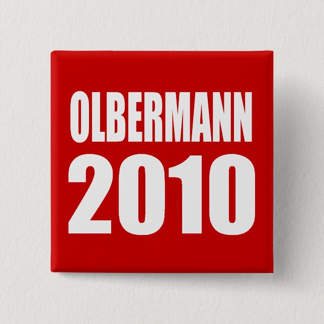 OLBERMANN Election Gear 15 Cm Square Badge (Front)