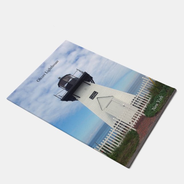 Olcott Lighthouse door mat (Angled)