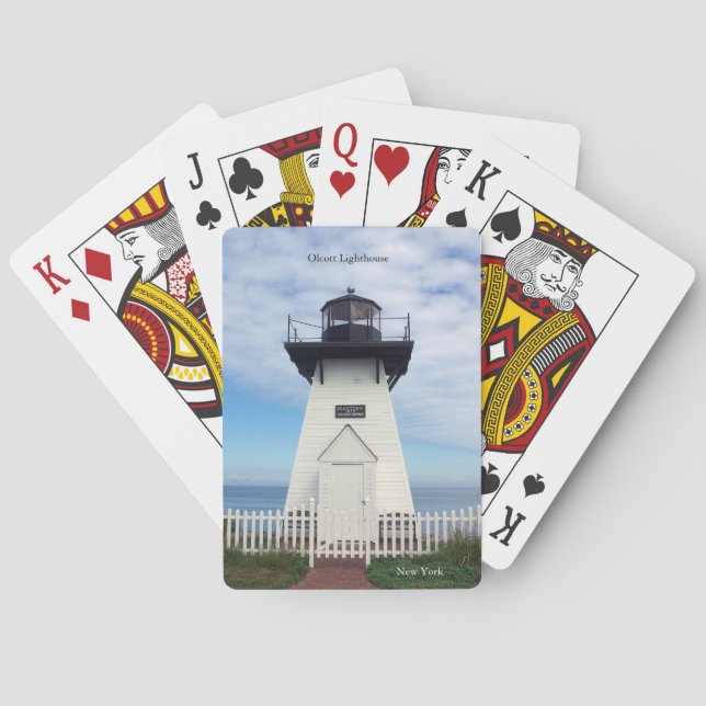 Olcott Lighthouse playing cards (Back)