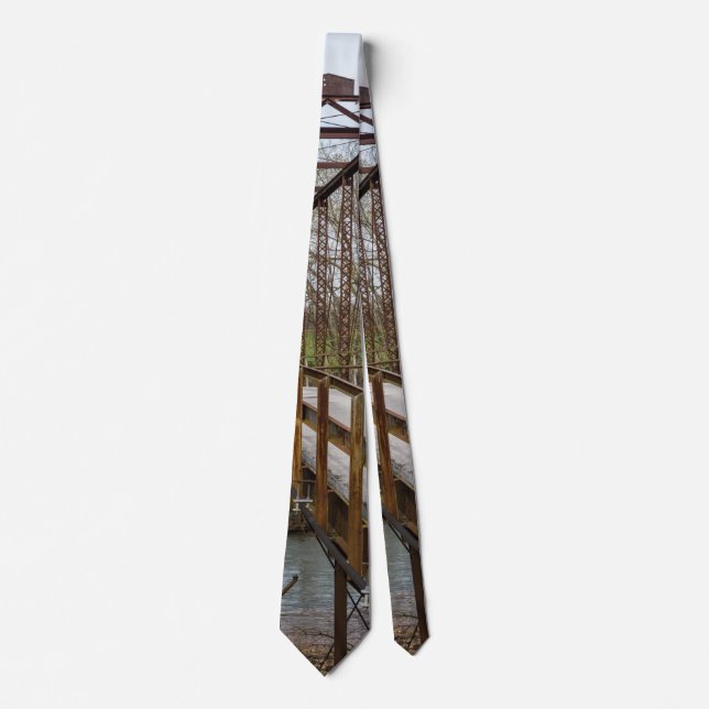 Old 1912 Green Bridge Neck Tie (Front)