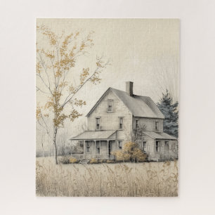 Old 1920's Farmhouse Jigsaw Puzzle