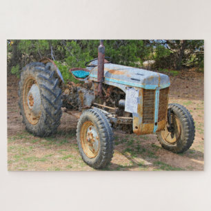 Old 1955 farm tractor, Australia Jigsaw Puzzle