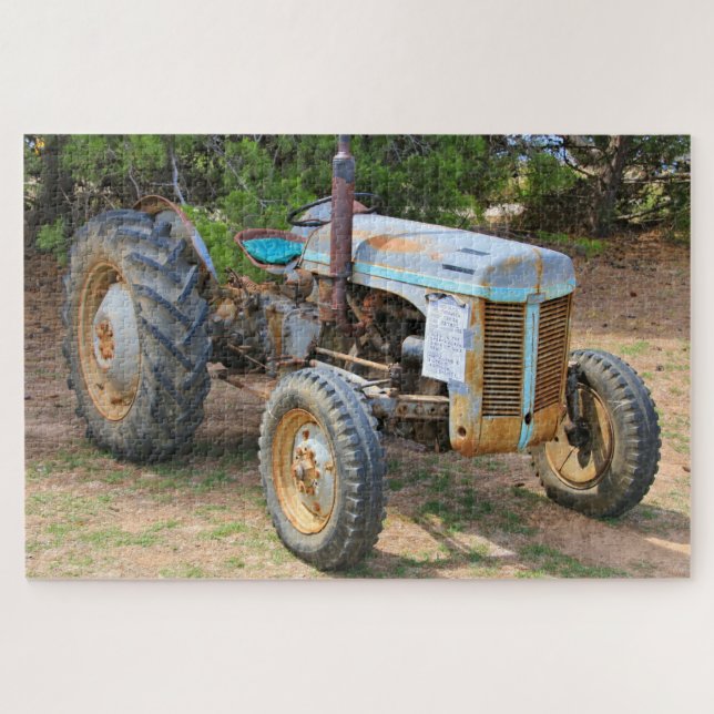 Old 1955 farm tractor, Australia Jigsaw Puzzle (Horizontal)