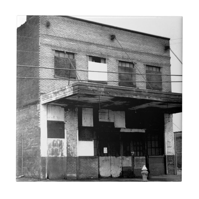Old Abandon Building Ceramic Tile (Front)