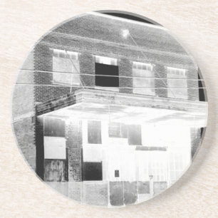 Old Abandon Building negative Coaster