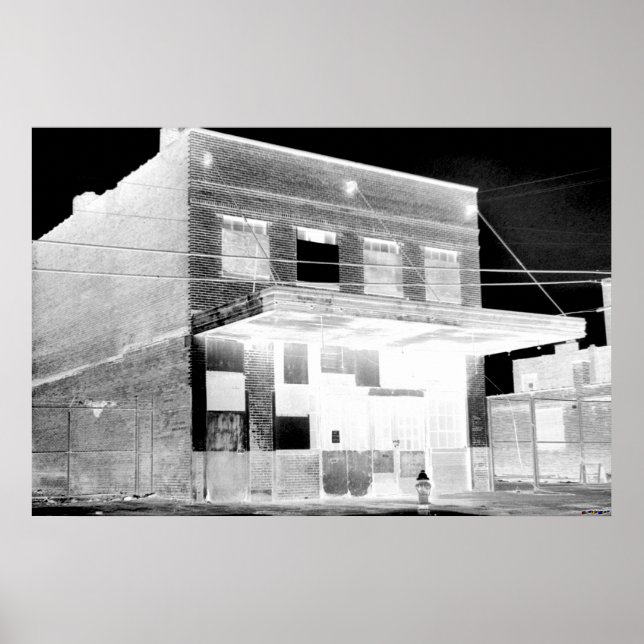 Old Abandon Building negative Poster (Front)