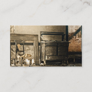 Old Abandoned Antique Furniture Business Card