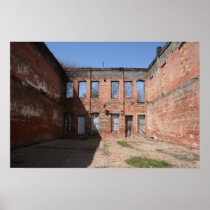 Old Abandoned Building in Shreveport, Louisiana Poster