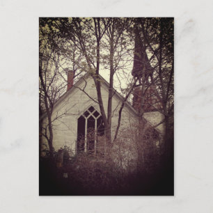 Old Abandoned Church Postcard
