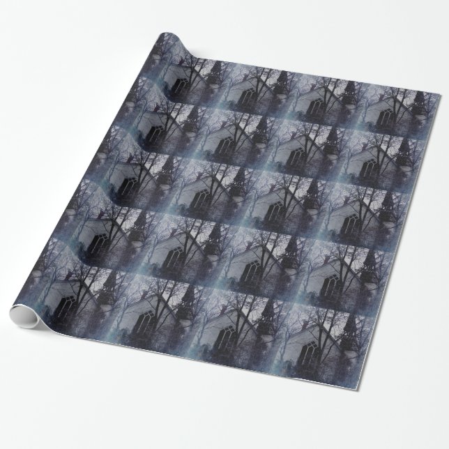 Old Abandoned Church Wrapping Paper (Unrolled)