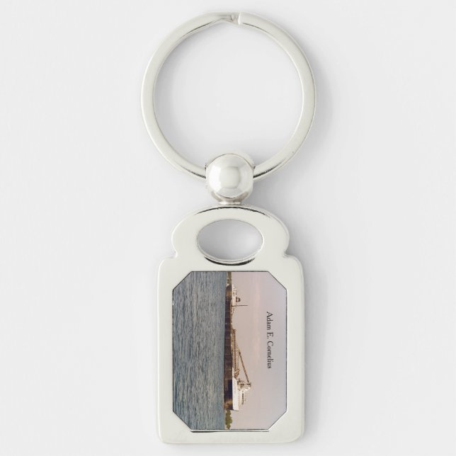 old Adam E. Cornelius metal key chain (Front)