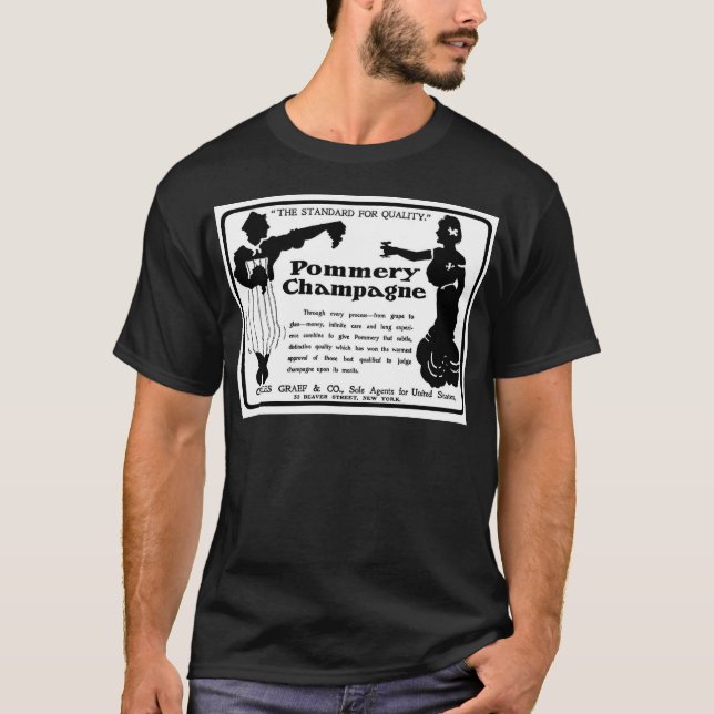 Old Advert Pommery Champagne T-Shirt (Front)