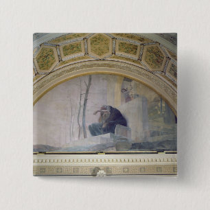 Old Age, from The Three Ages of Man, 1887 15 Cm Square Badge