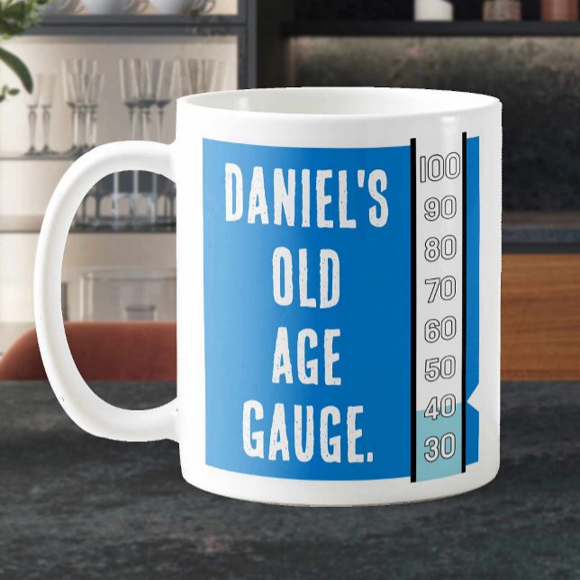 Old Age Gauge 40th Birthday Coffee Mug (Creator Uploaded)