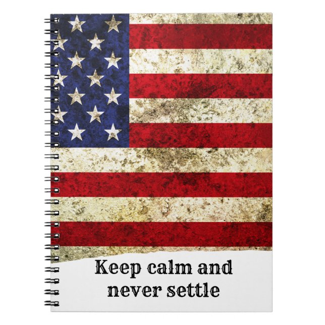 Old America Patriotic Wall Decor Notebook (Front)