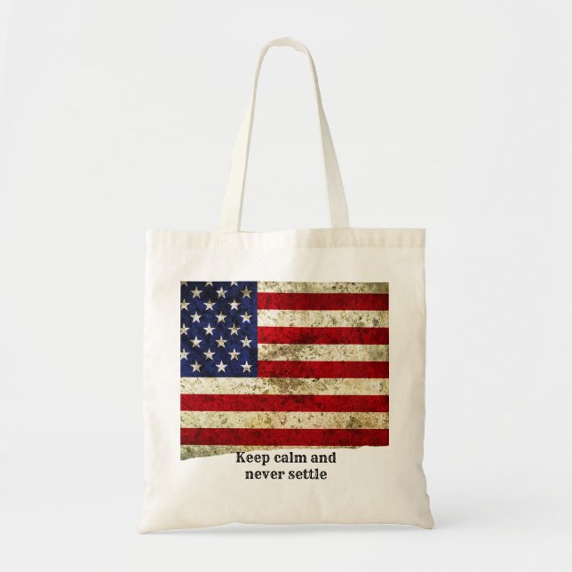 Old America Patriotic Wall Decor Tote Bag (Front)