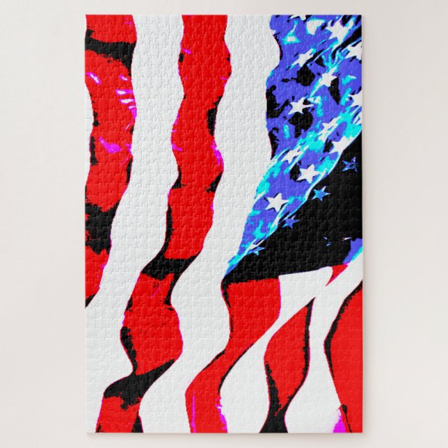 Old American flag Jigsaw Puzzle (Vertical)