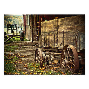 Old Amish Wagon Photo Print