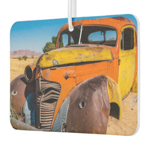 Old and abandoned car in Solitaire, Namibia Air Freshener