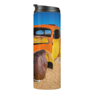 Old and abandoned car in Solitaire, Namibia Thermal Tumbler