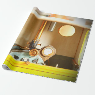 Old and dirty interior scratch build design of min wrapping paper