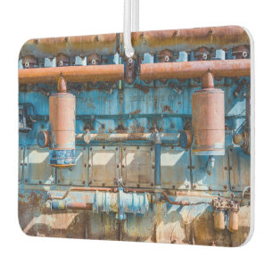Old and rusty Atlas Imperial diesel engine at Inde Car Air Freshener