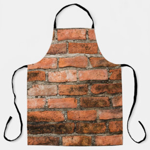 Old and vintage red brick wall texture backgrounda apron