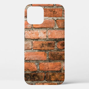 Old and vintage red brick wall texture backgrounda iPhone 12 case