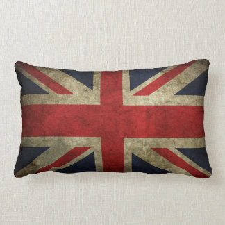 Old Antique UK British Union Jack Flag Pillow