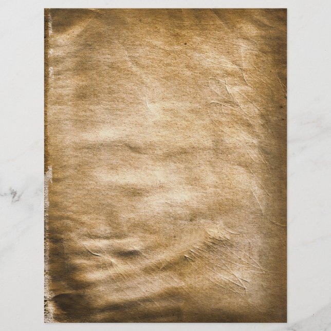 Old Antique Wrinkled Stained Letterhead (Front)